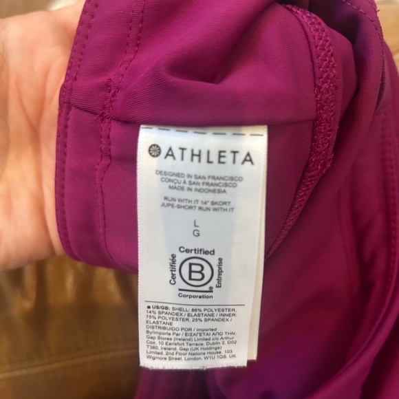 Athleta Run With It 14" Skort Size Large - Picture 5 of 6